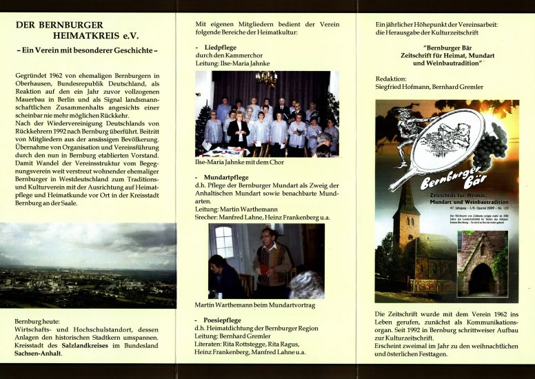 Infoblat 'Bernburger Heimatkreis e.V.'